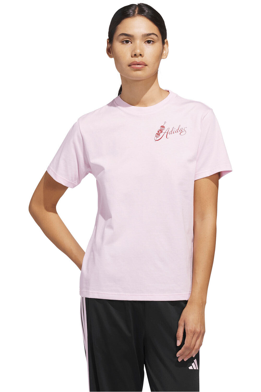 adidas camiseta manga corta mujer ESTAMPADA MIND BODY & SPIRIT vista frontal