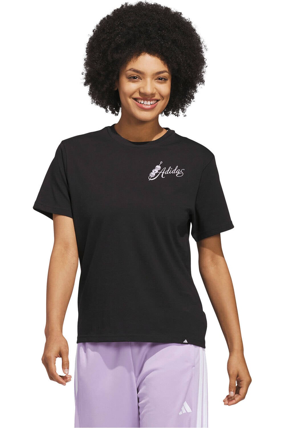 adidas camiseta manga corta mujer ESTAMPADA MIND BODY & SPIRIT(S) vista frontal