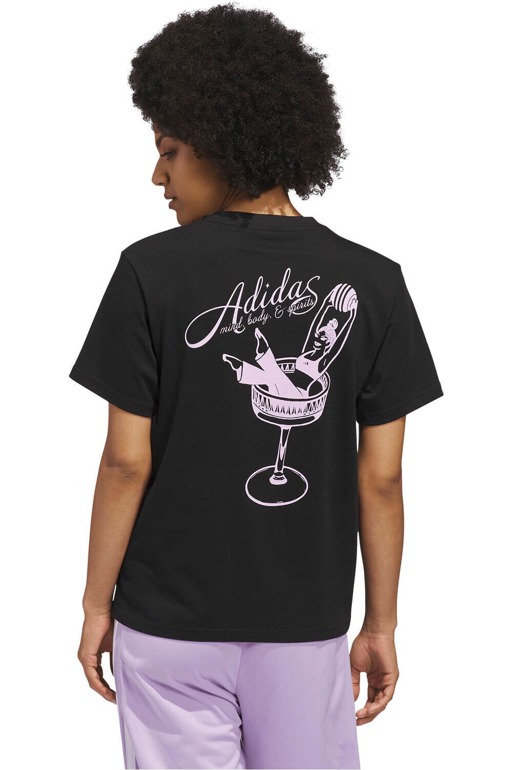 adidas camiseta manga corta mujer ESTAMPADA MIND BODY & SPIRIT(S) vista trasera
