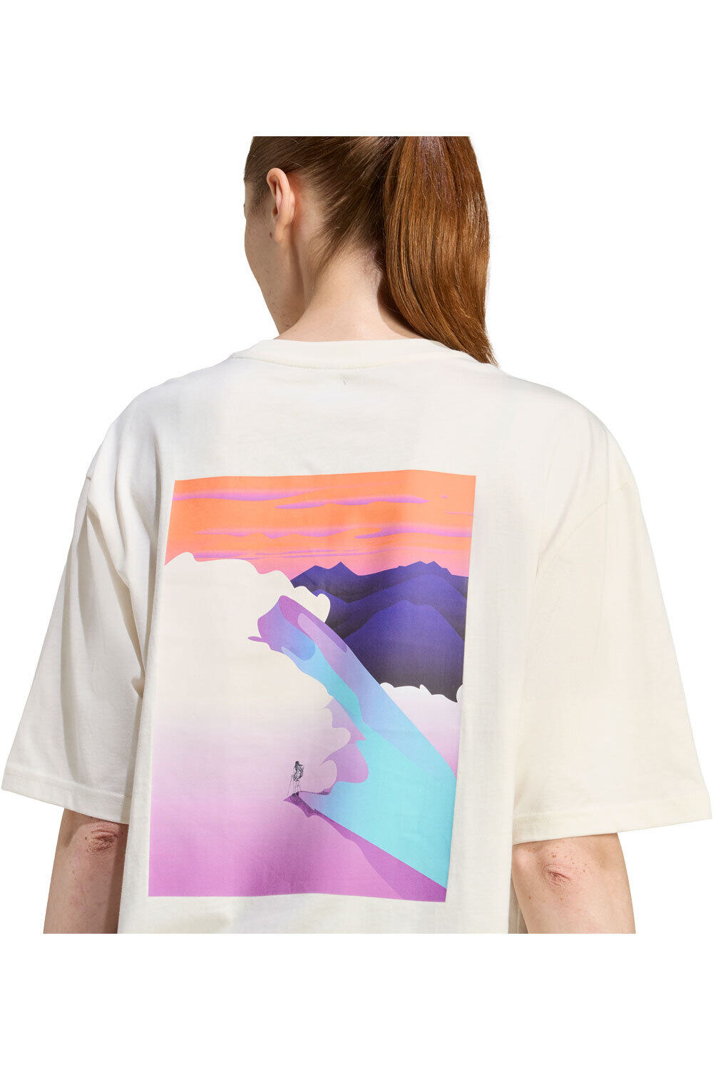adidas camiseta manga corta mujer ESTAMPADA OUTDOOR ADVENTURE vista detalle