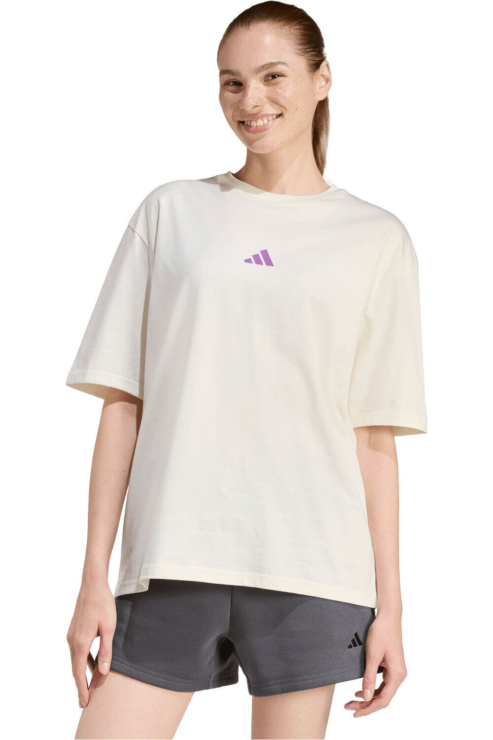 adidas camiseta manga corta mujer ESTAMPADA OUTDOOR ADVENTURE vista frontal