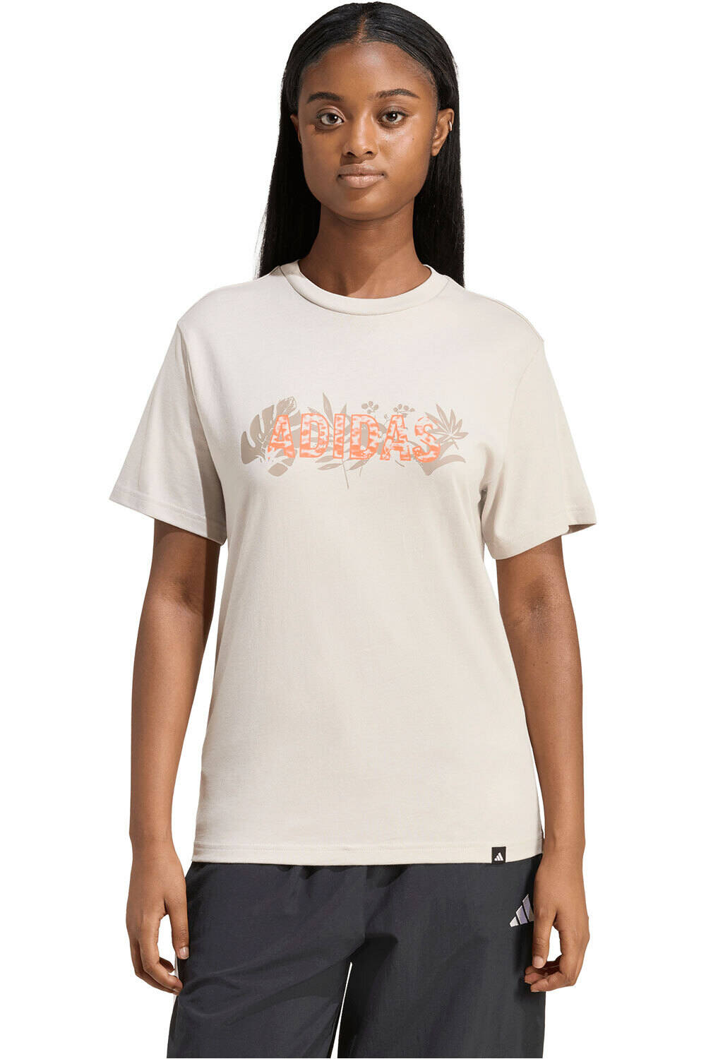 adidas camiseta manga corta mujer ESTAMPADO DE INSPIRACIN ANIMAL vista frontal
