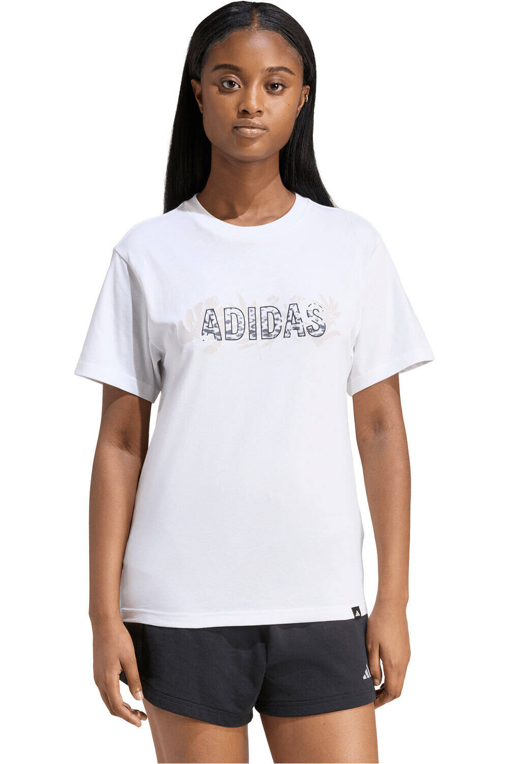 adidas camiseta manga corta mujer ESTAMPADO DE INSPIRACIN ANIMAL vista frontal