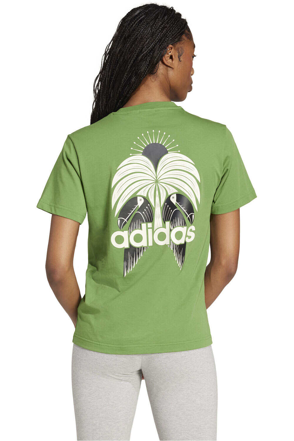 adidas camiseta manga corta mujer FARM GFX TEE vista trasera
