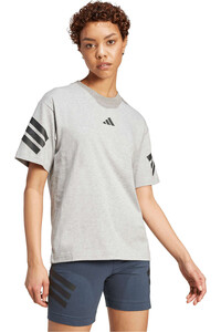 adidas camiseta manga corta mujer FUTURE ICONS 3 BANDAS vista detalle