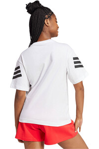 adidas camiseta manga corta mujer FUTURE ICONS 3 BANDAS vista trasera