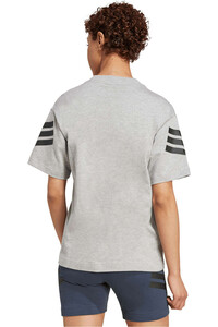 adidas camiseta manga corta mujer FUTURE ICONS 3 BANDAS vista trasera