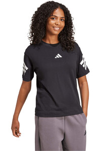 adidas camiseta manga corta mujer FUTURE ICONS THREE STRIPES vista detalle