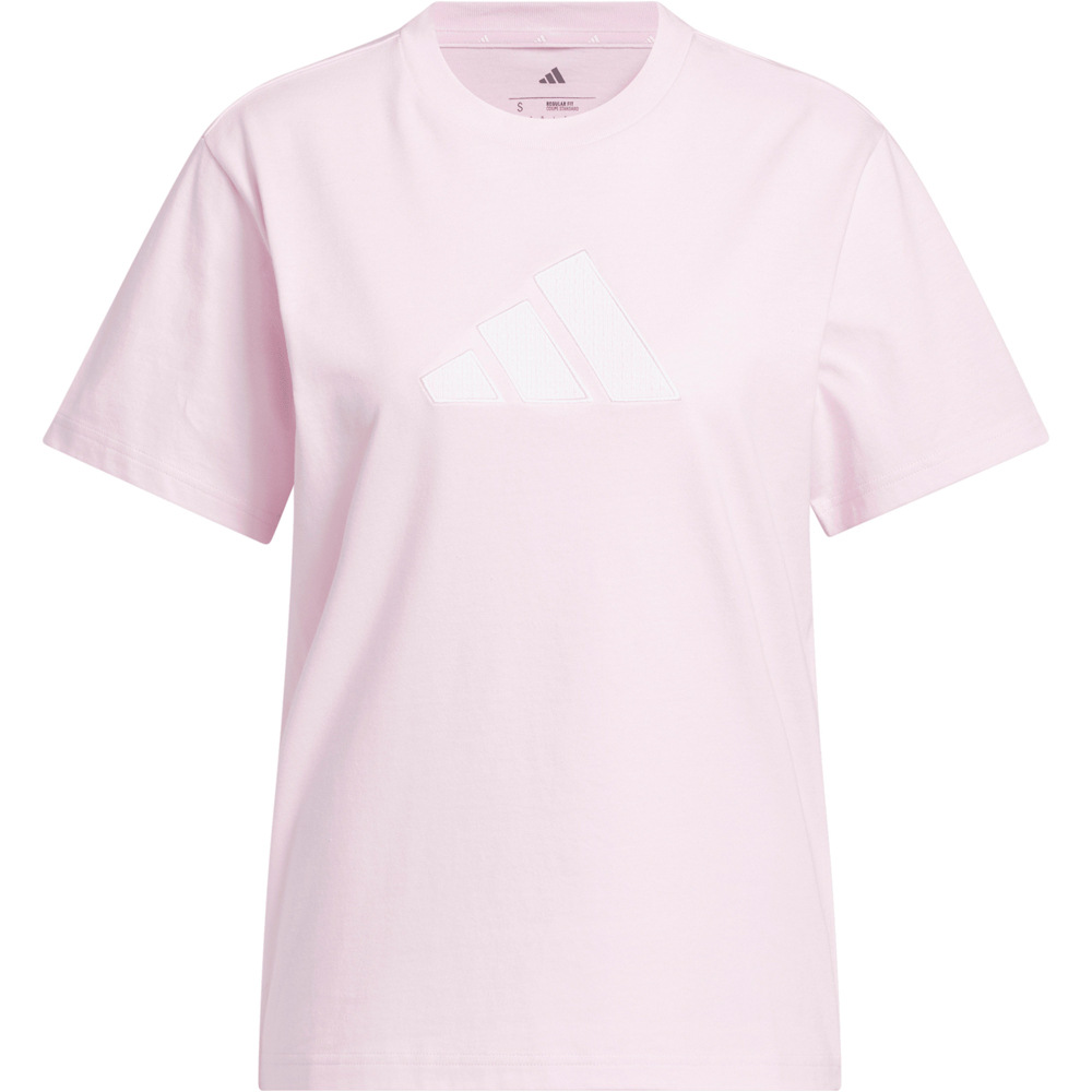 adidas camiseta manga corta mujer GINGA TEXTURIZADA CON LOGOTIPO GRANDE 04