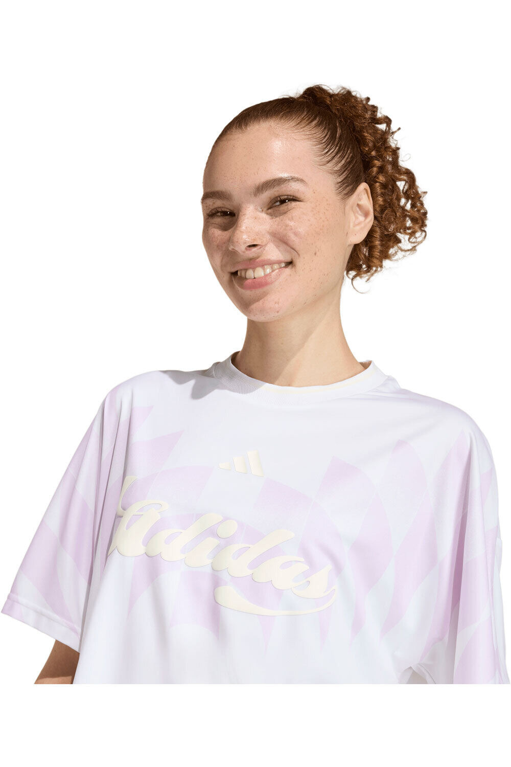 adidas camiseta manga corta mujer HOUSE OF TIRO X COMMON GOAL vista detalle