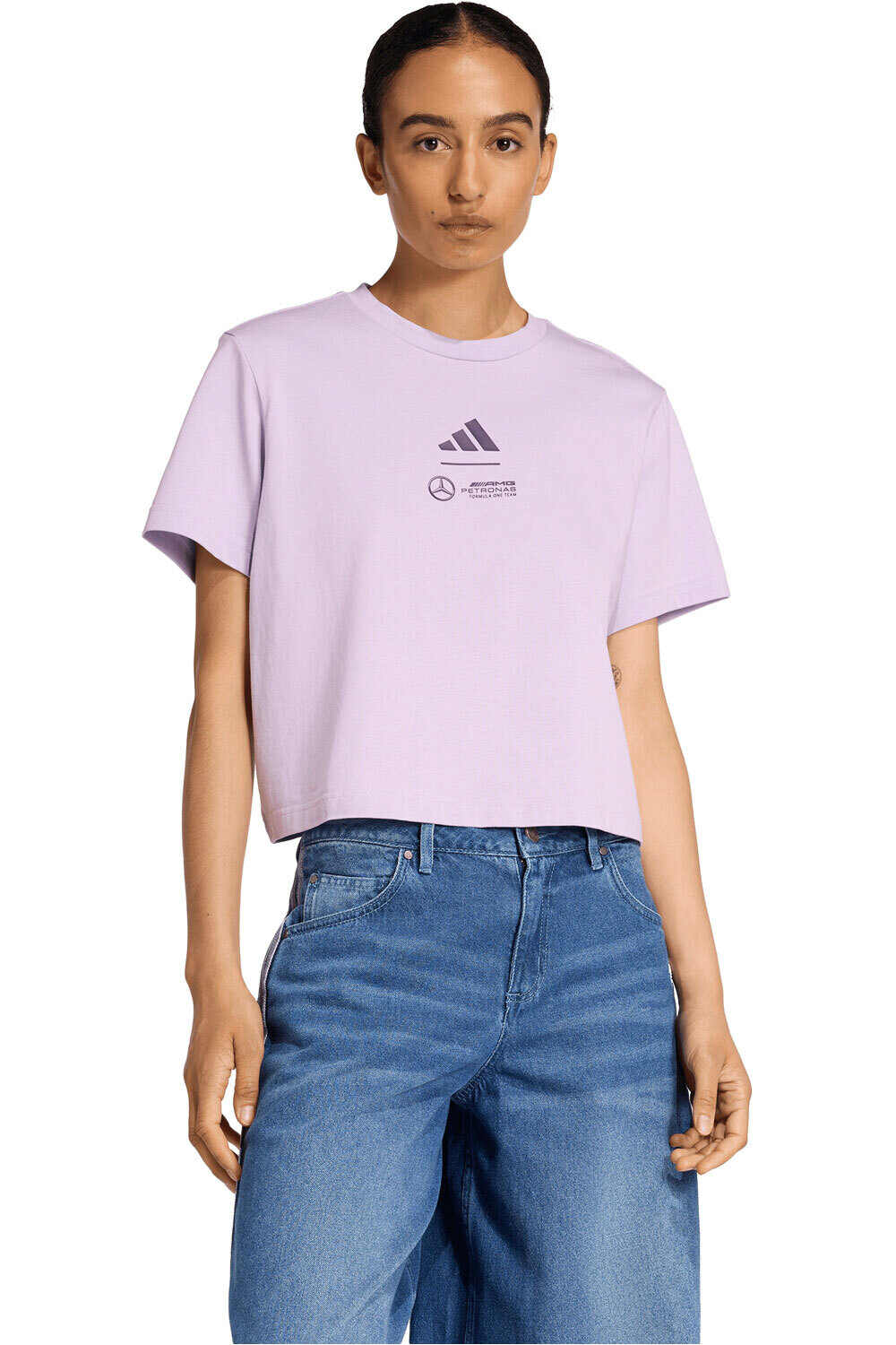 adidas camiseta manga corta mujer MERCEDES - AMG PETRONAS FORMULA 1 vista detalle