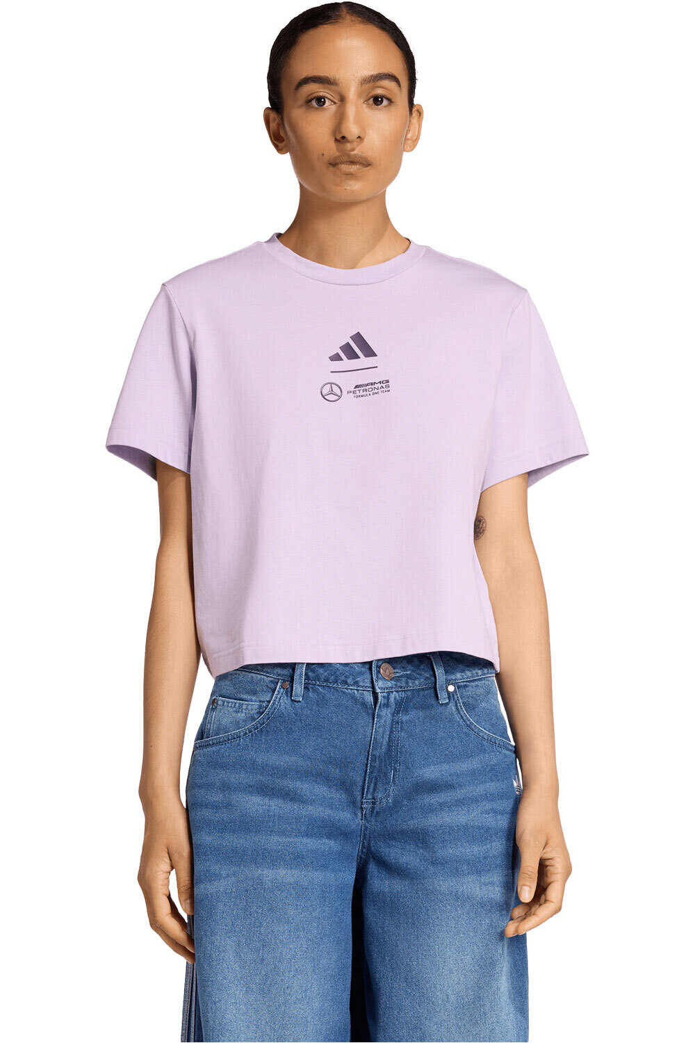 adidas camiseta manga corta mujer MERCEDES - AMG PETRONAS FORMULA 1 vista frontal
