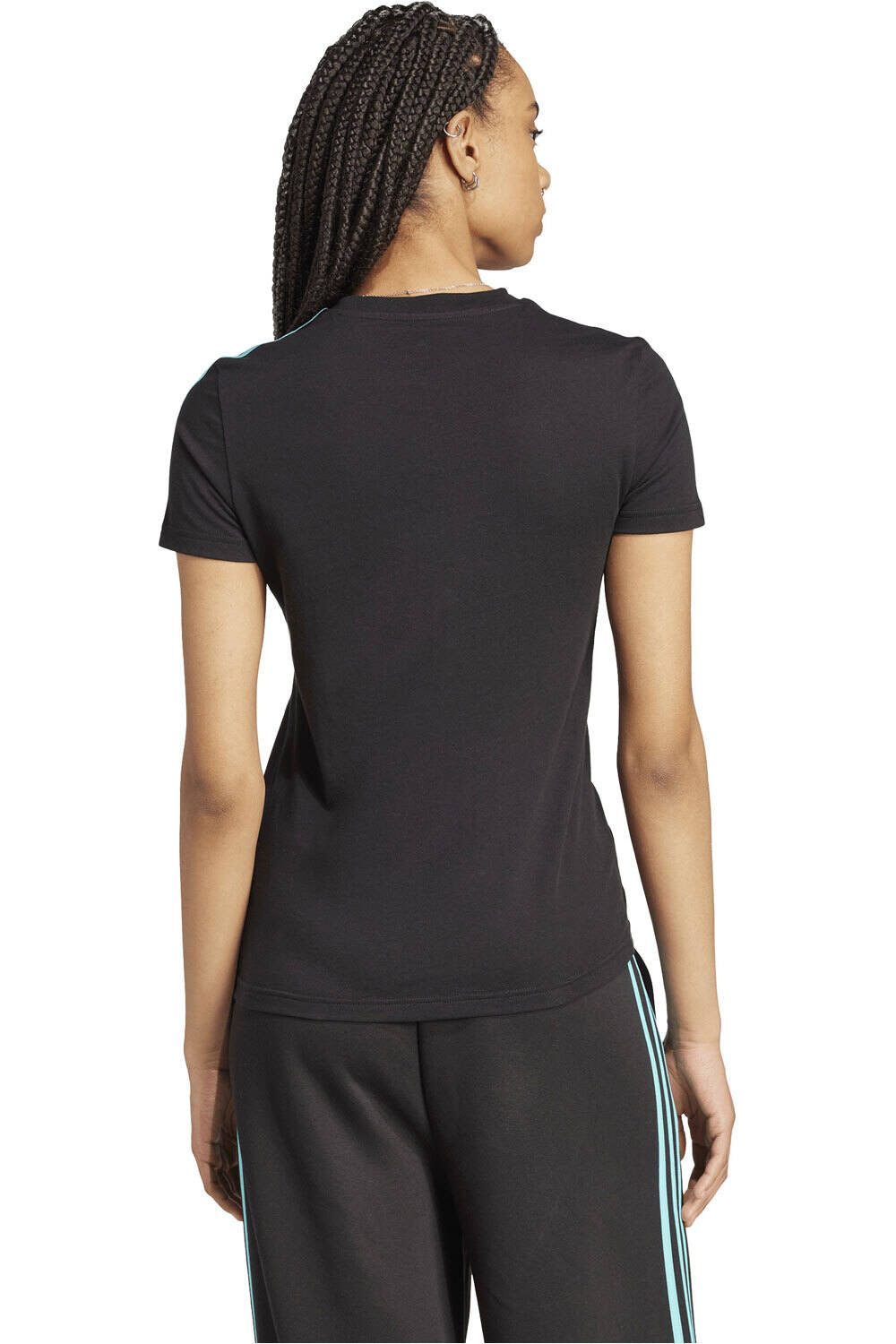 adidas camiseta manga corta mujer MERCEDES AMG PETRONAS F1 TEAM DNA vista trasera