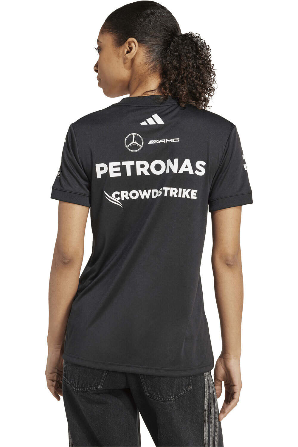 adidas camiseta manga corta mujer MERCEDES AMG PETRONAS F1 TEAM vista trasera