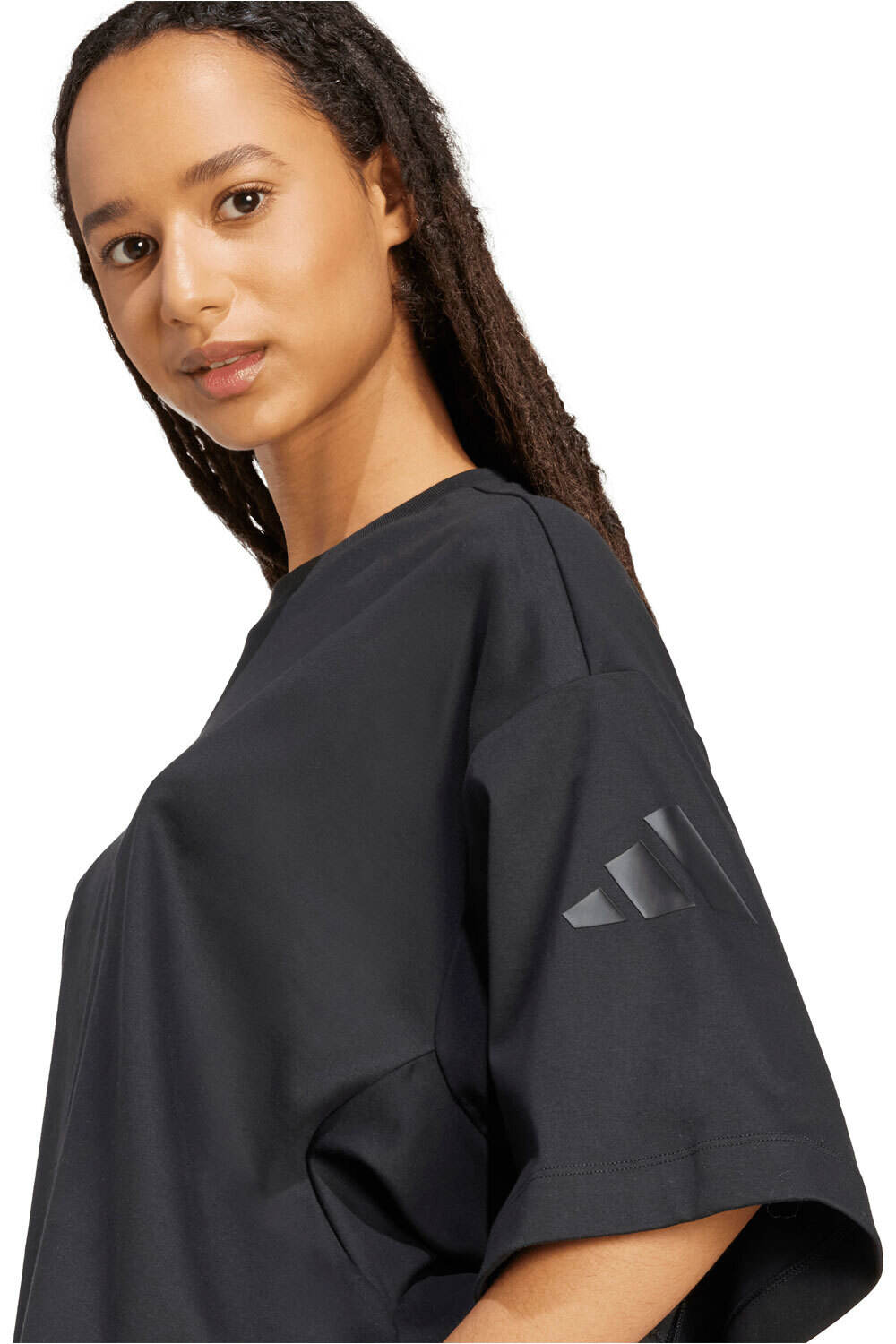 adidas camiseta manga corta mujer SOFT LUX OVERSIZED 04