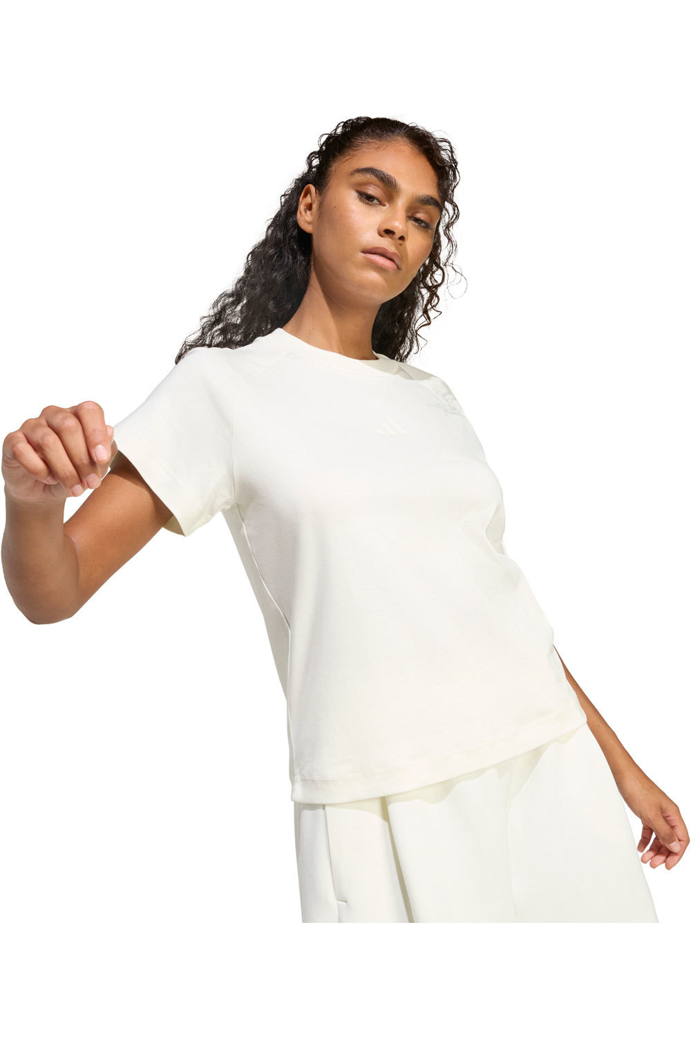 adidas camiseta manga corta mujer SOFT LUX vista detalle