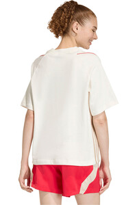 adidas camiseta manga corta mujer STADIUM 3 STRIPES vista trasera