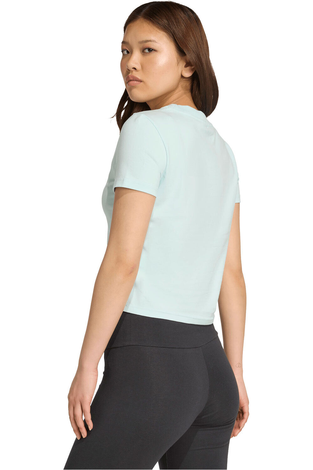 adidas camiseta manga corta mujer W 3S SJ BABY T vista trasera