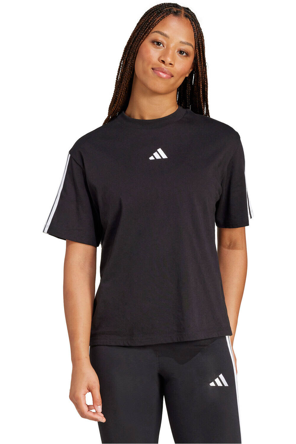 adidas camiseta manga corta mujer W 3S SJ BF T vista frontal