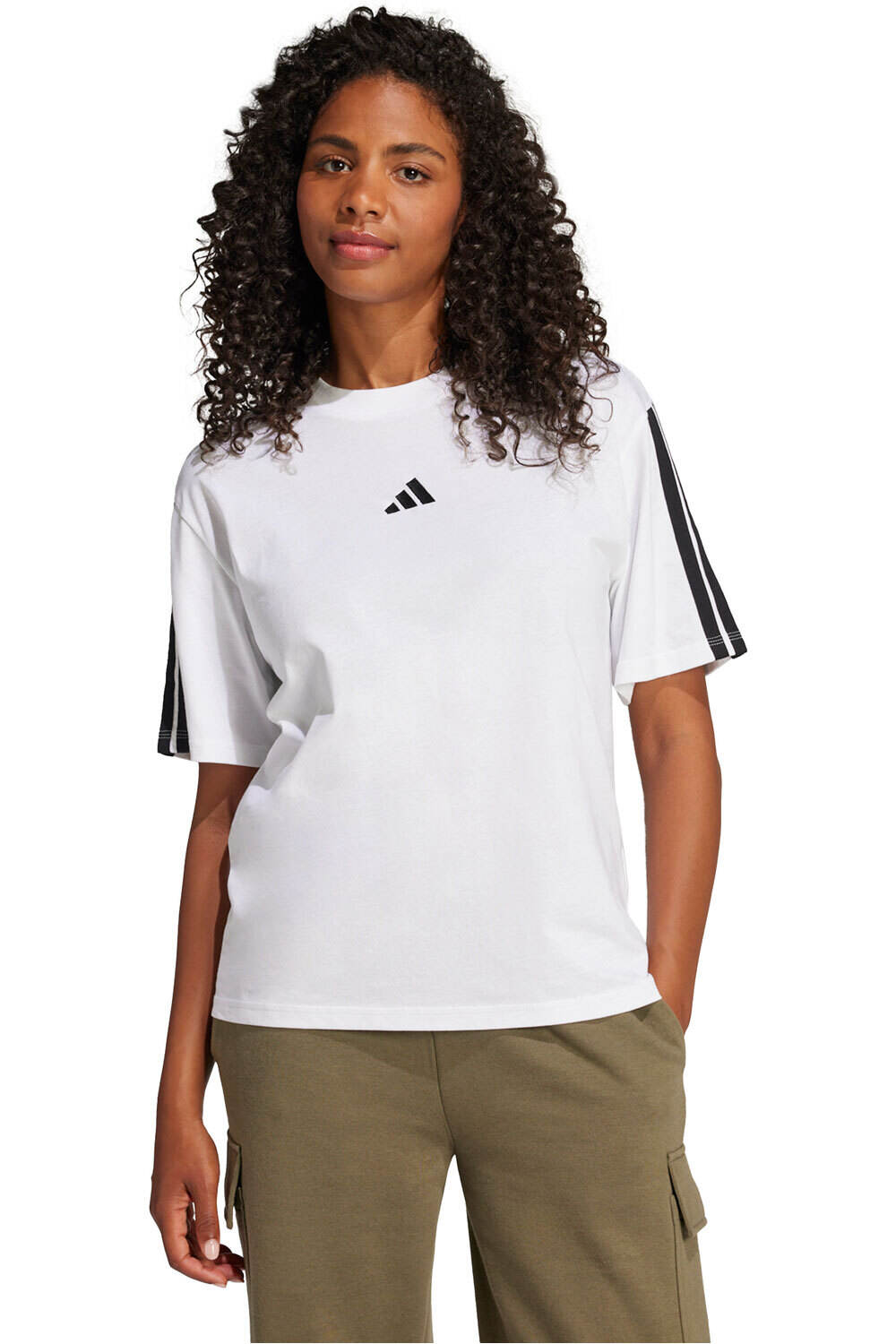 adidas camiseta manga corta mujer W 3S SJ BF T vista frontal
