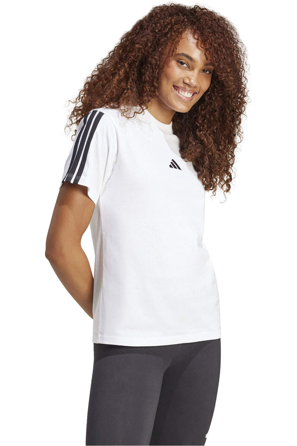adidas camiseta manga corta mujer W 3S SJ T B vista detalle