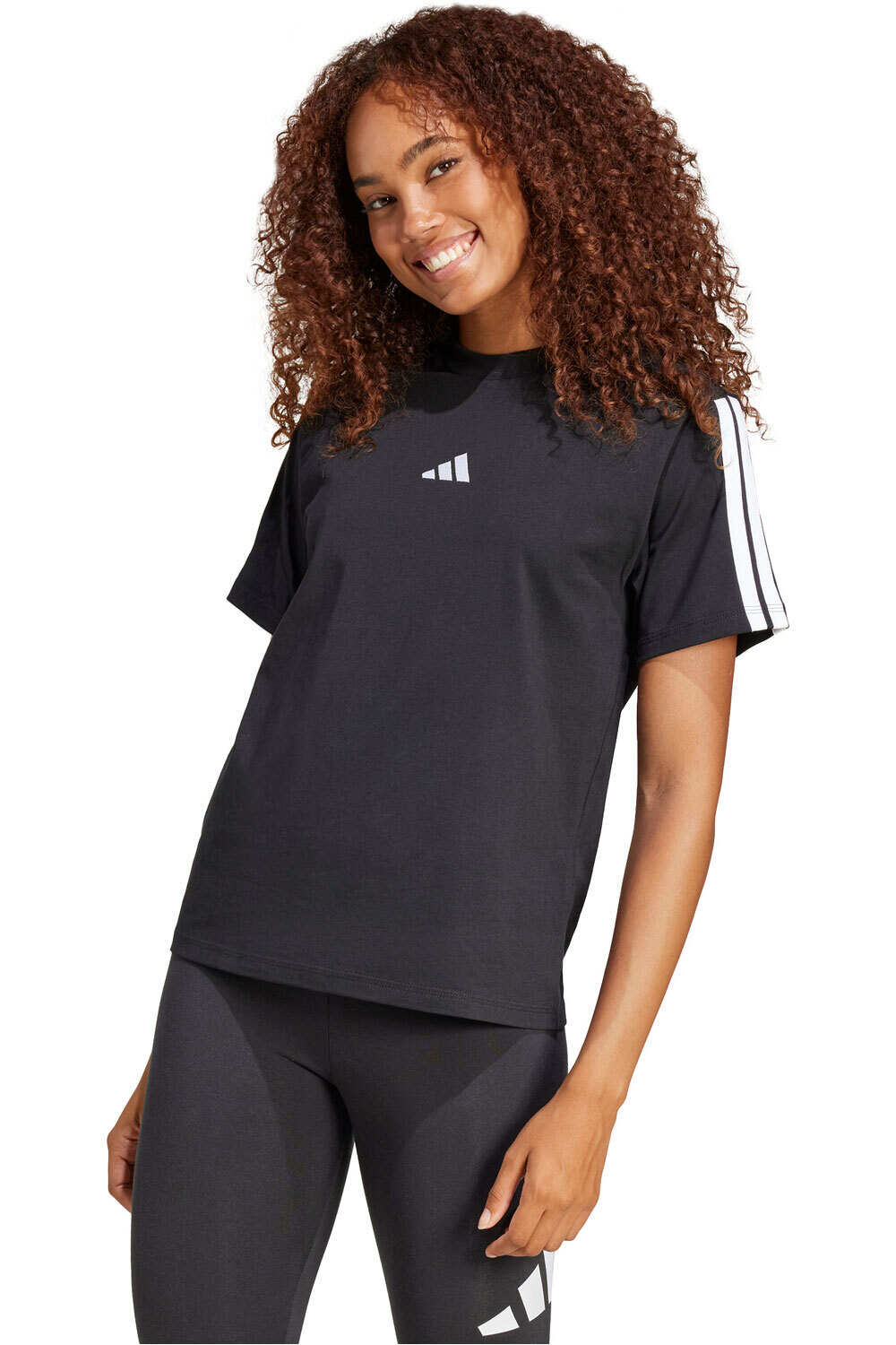 adidas camiseta manga corta mujer W 3S SJ T B vista frontal