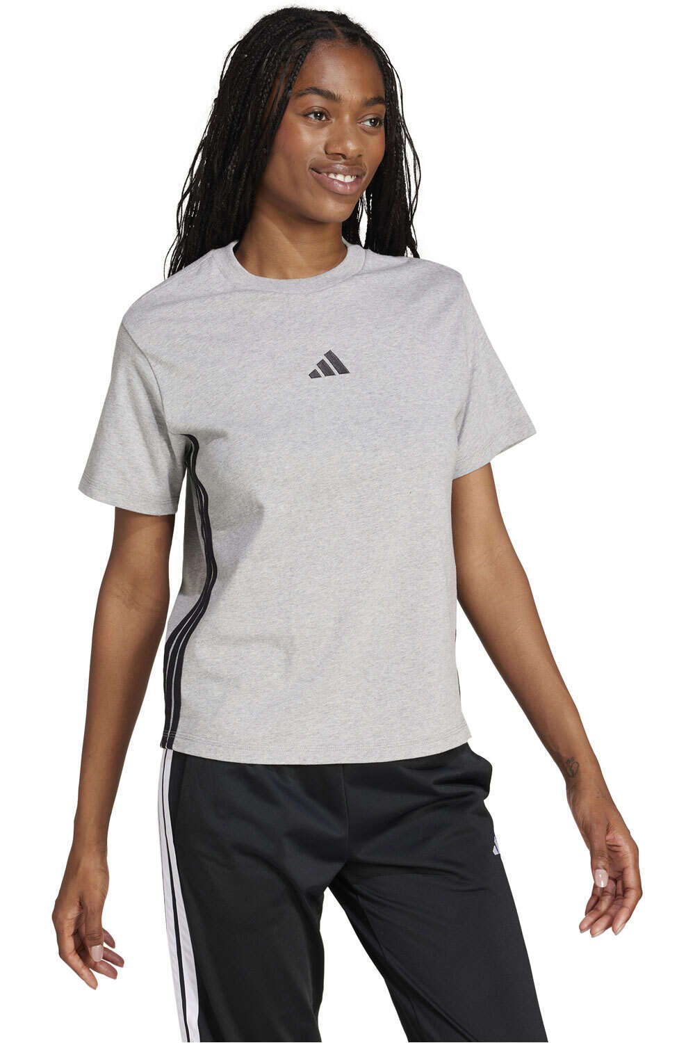 adidas camiseta manga corta mujer W 3S SJ T vista detalle