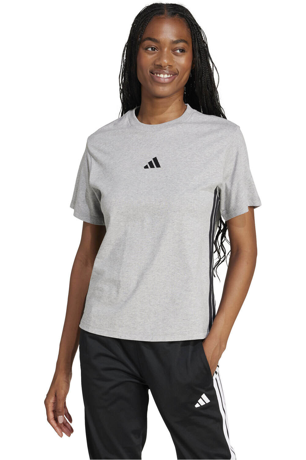 adidas camiseta manga corta mujer W 3S SJ T vista frontal