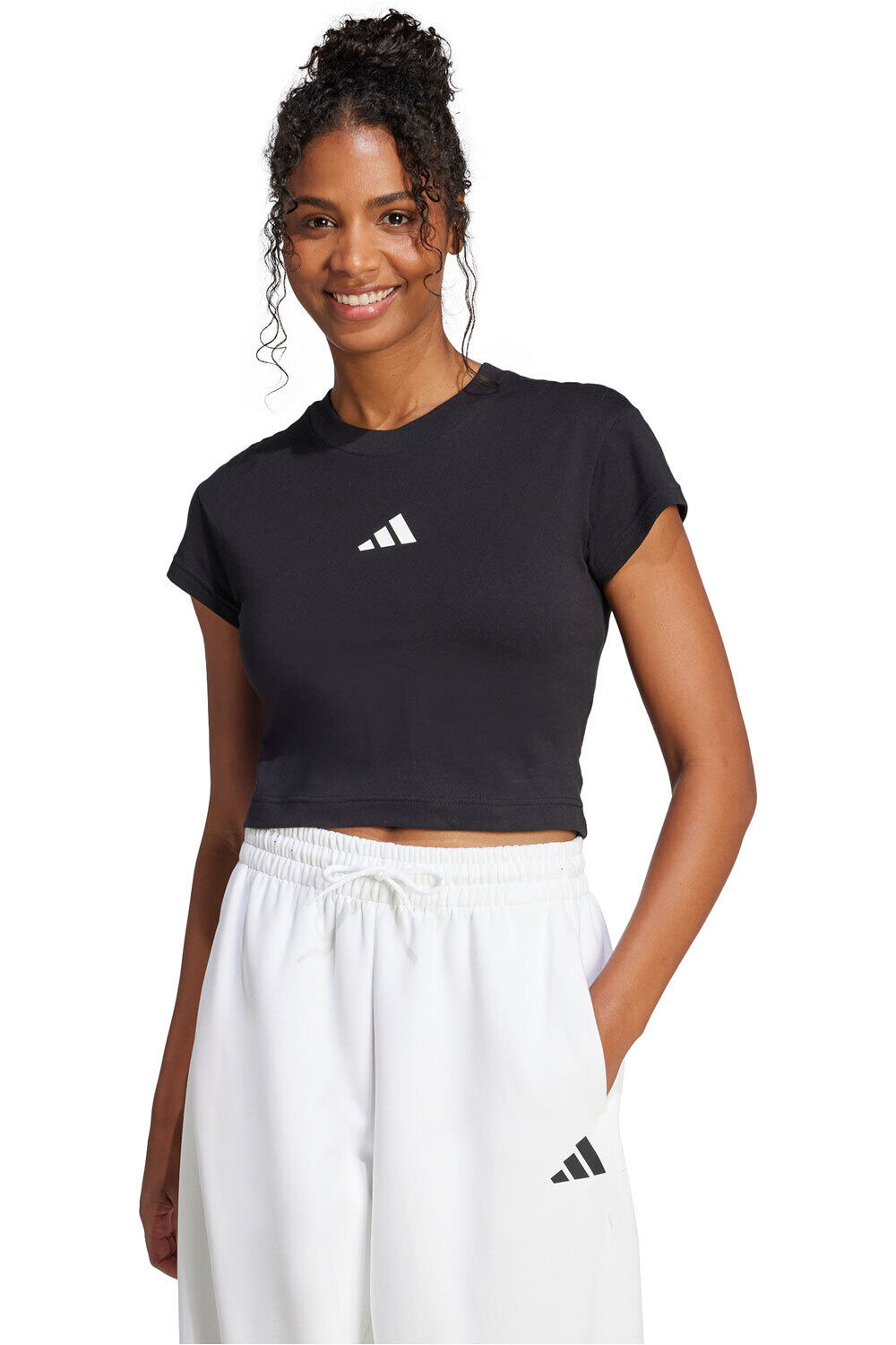 adidas camiseta manga corta mujer W FI SL BB TEE vista frontal