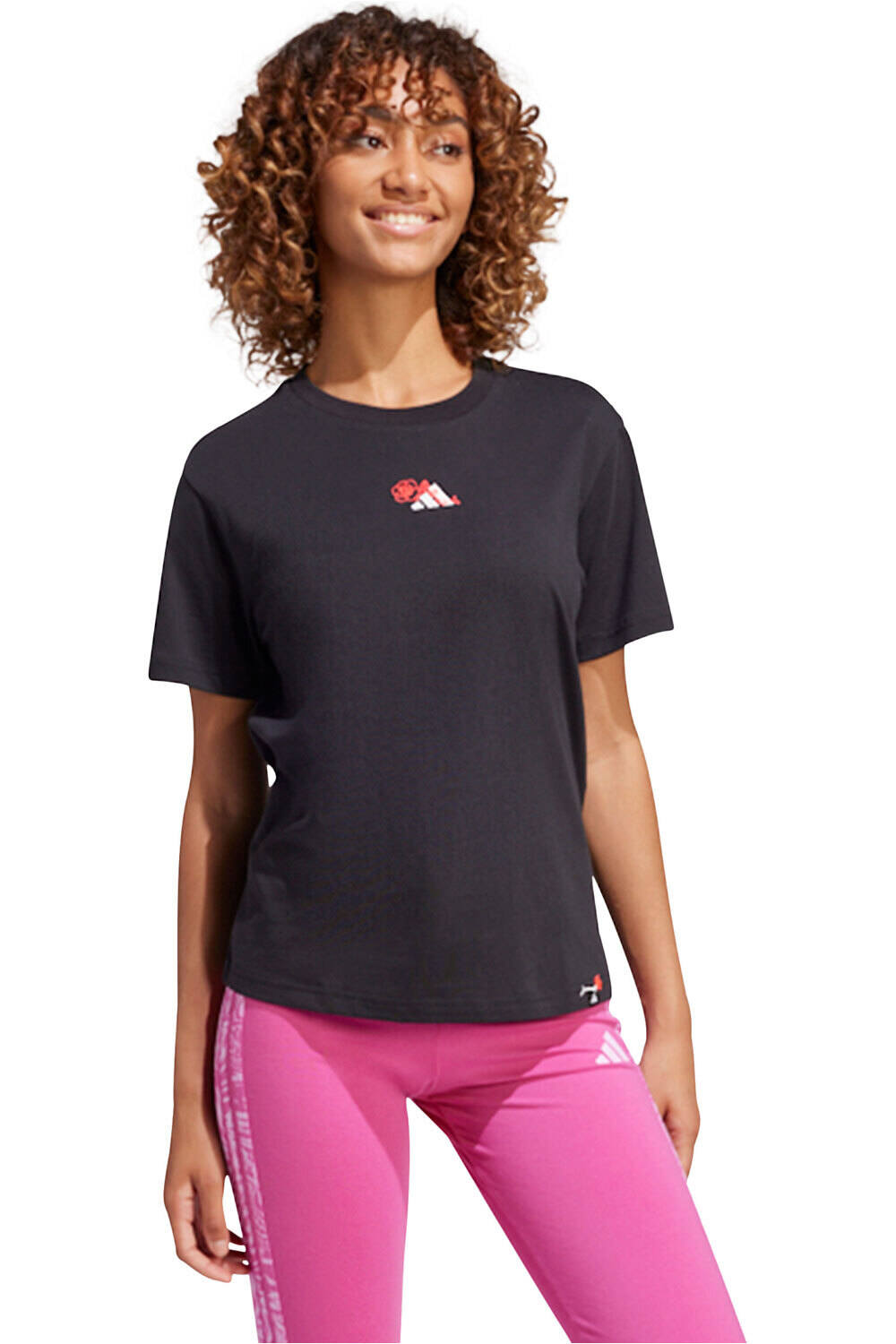 adidas camiseta manga corta mujer W L MINI TEE vista detalle