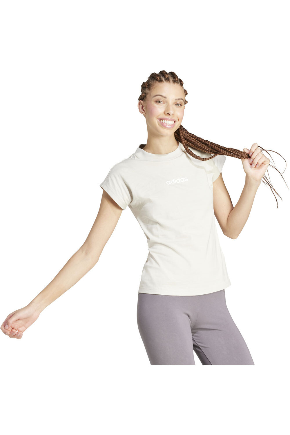 adidas camiseta manga corta mujer W LIN SJ T vista detalle