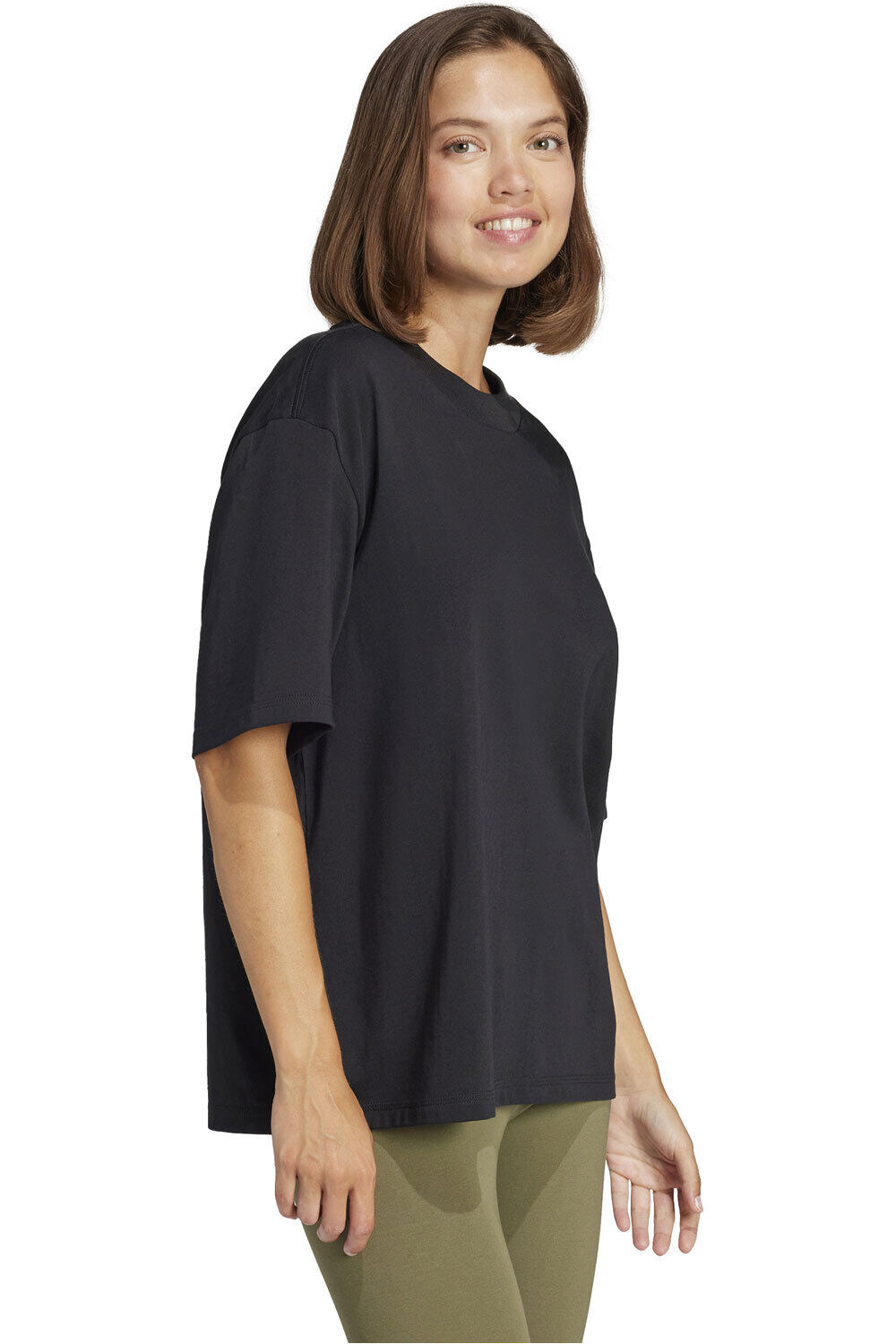 adidas camiseta manga corta mujer W SL+ SJ BOYF T vista detalle