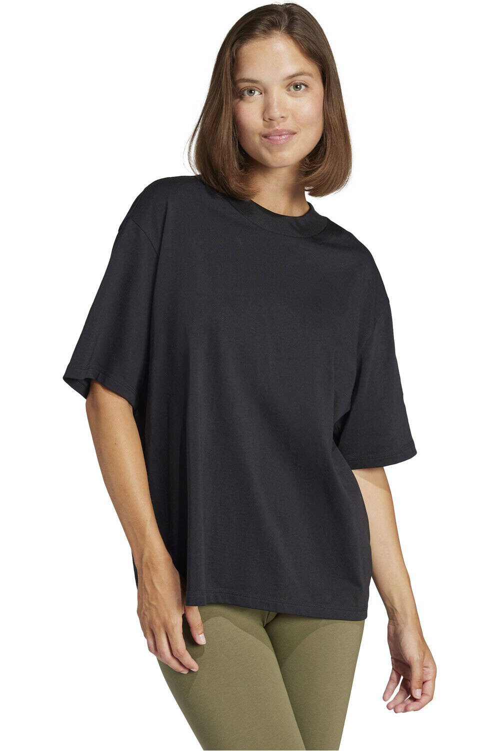 adidas camiseta manga corta mujer W SL+ SJ BOYF T vista frontal