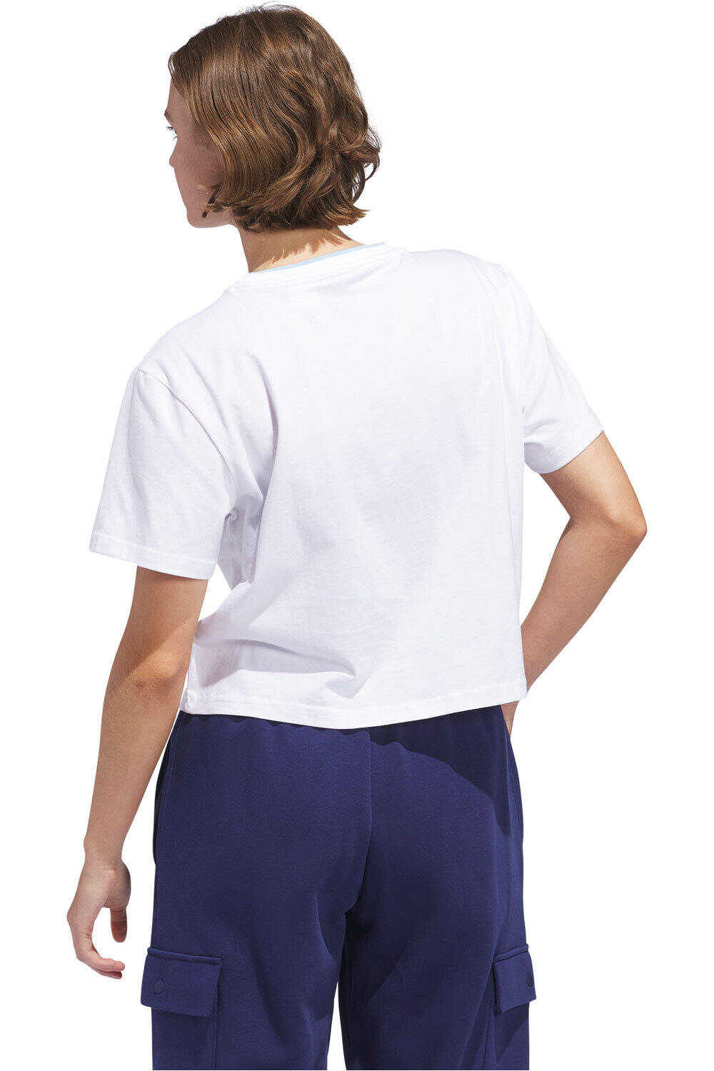 adidas camiseta manga corta mujer W SumrPrep Crop vista trasera