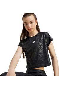 adidas camiseta manga corta niña ALL SPORTS ANIMAL PRINT CROP vista detalle