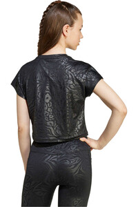 adidas camiseta manga corta niña ALL SPORTS ANIMAL PRINT CROP vista trasera