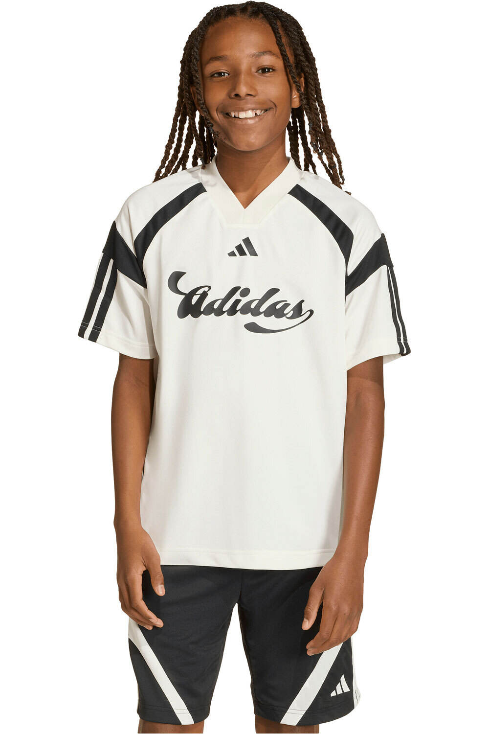 adidas camiseta manga corta niña HOUSE OF TIRO vista frontal