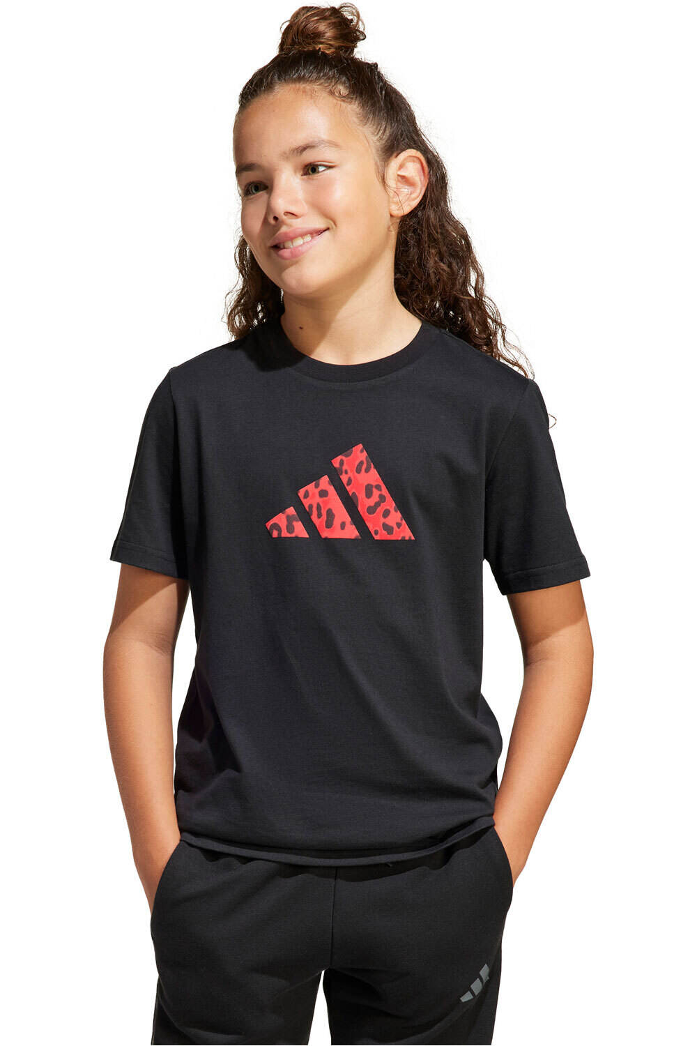 adidas camiseta manga corta niña J FI TEE vista frontal