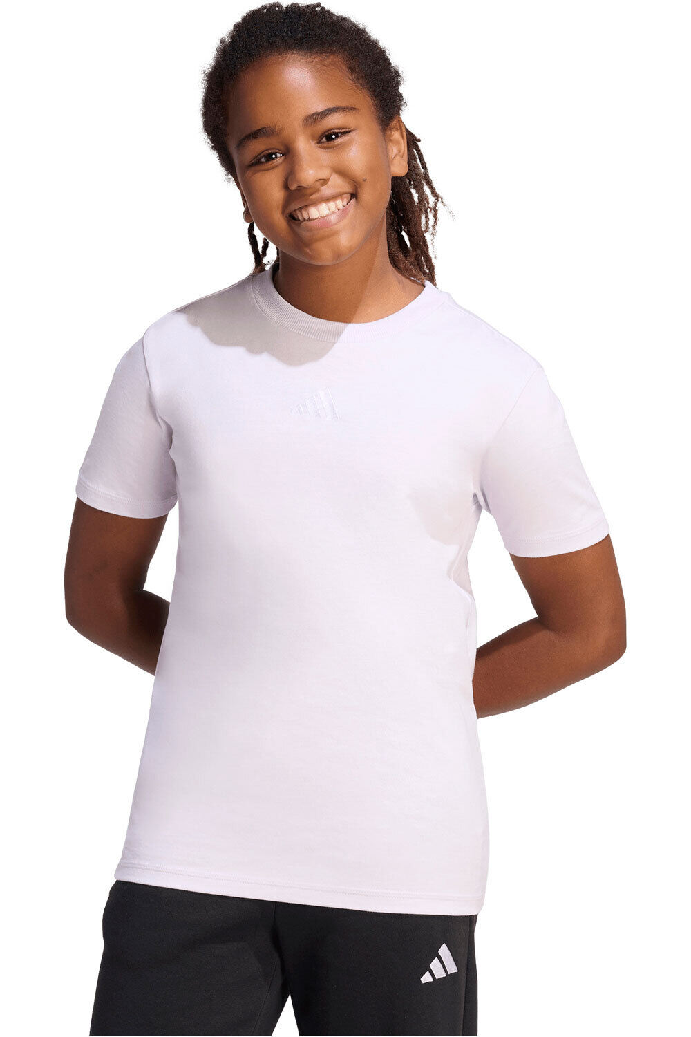adidas camiseta manga corta niña J SL TEE 160 vista frontal