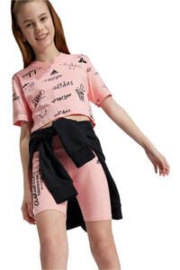 adidas camiseta manga corta niña JG BLUV CR T vista detalle