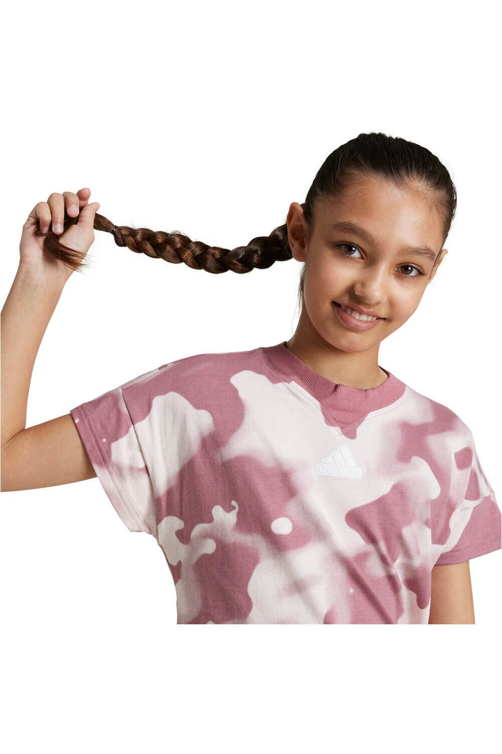 adidas camiseta manga corta niña JG FI AOP T vista detalle