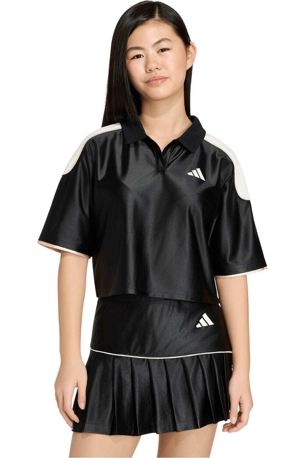 adidas camiseta manga corta niña POLO STADIUM vista frontal