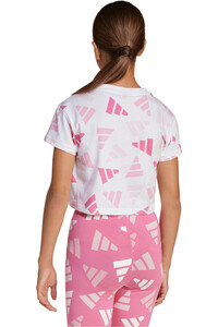adidas camiseta manga corta niña SEASONAL ESSENTIALS vista trasera
