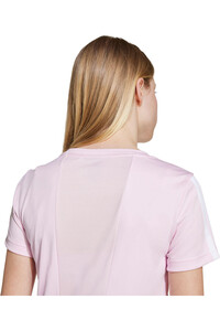 adidas camiseta manga corta niña TRAIN ESSENTIALS 3-STRIPES 03