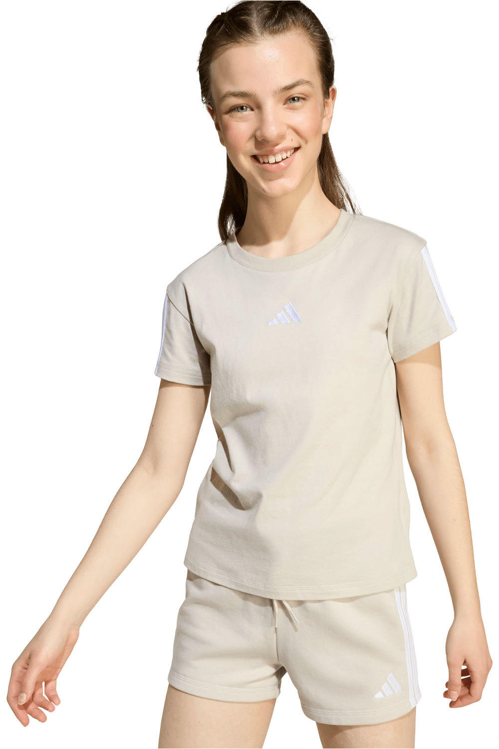 adidas camiseta manga corta niña X_JG 3S TEE 160 vista detalle