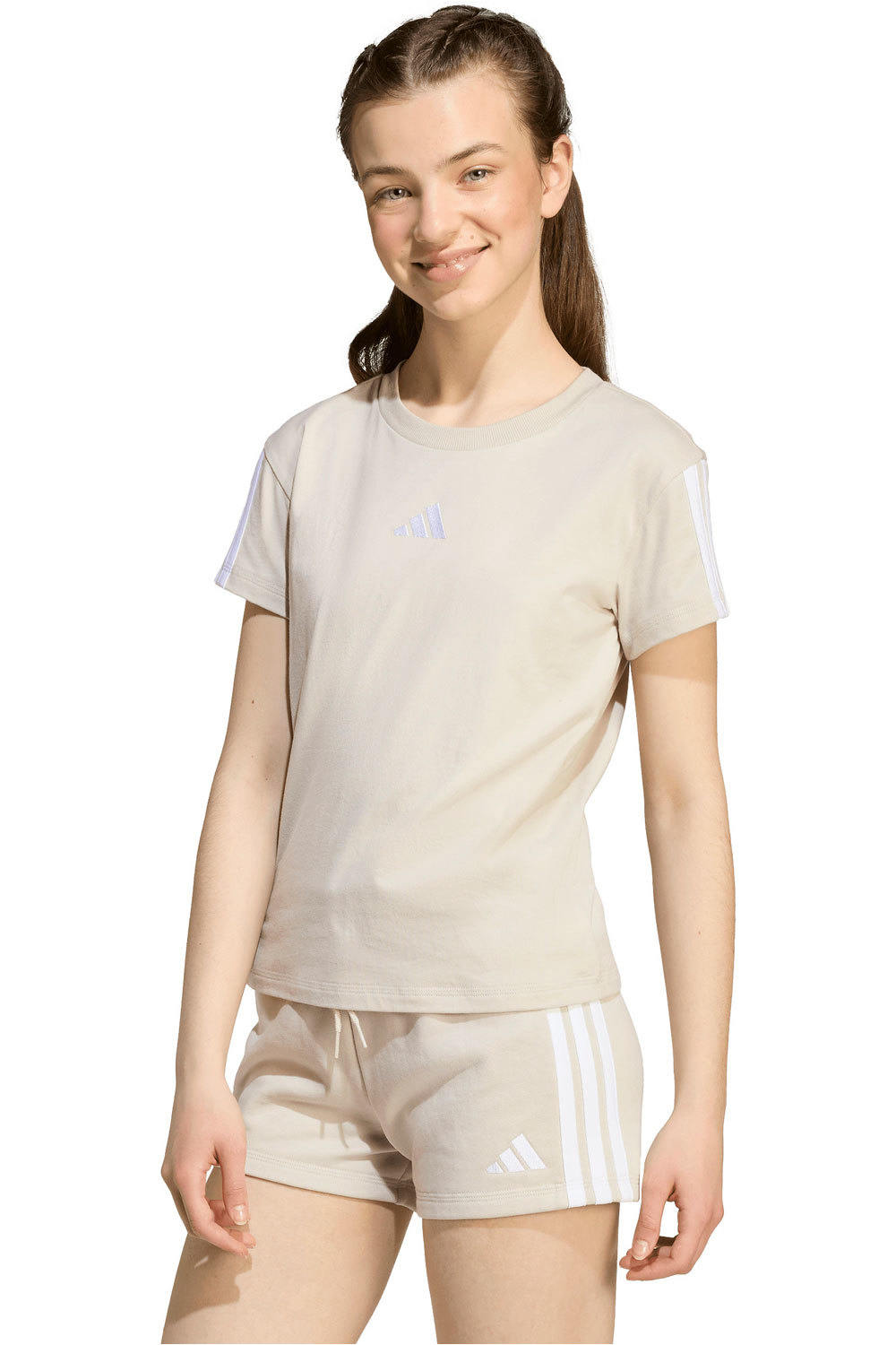 adidas camiseta manga corta niña X_JG 3S TEE 160 vista frontal