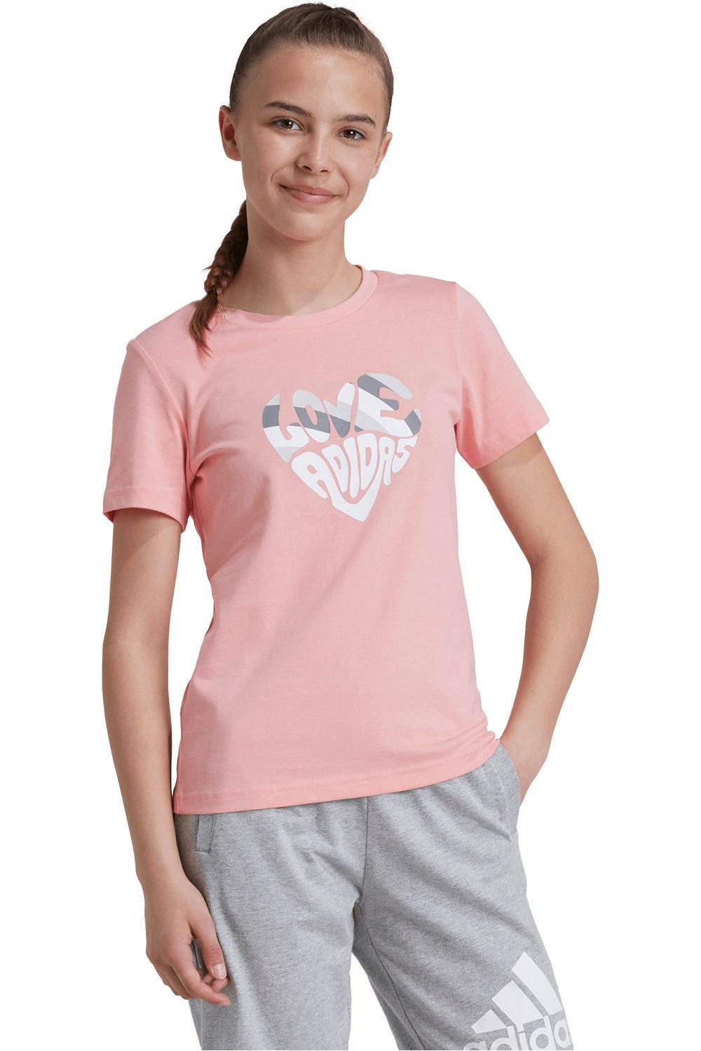 adidas camiseta manga corta niña XPRESS GIRLS vista frontal