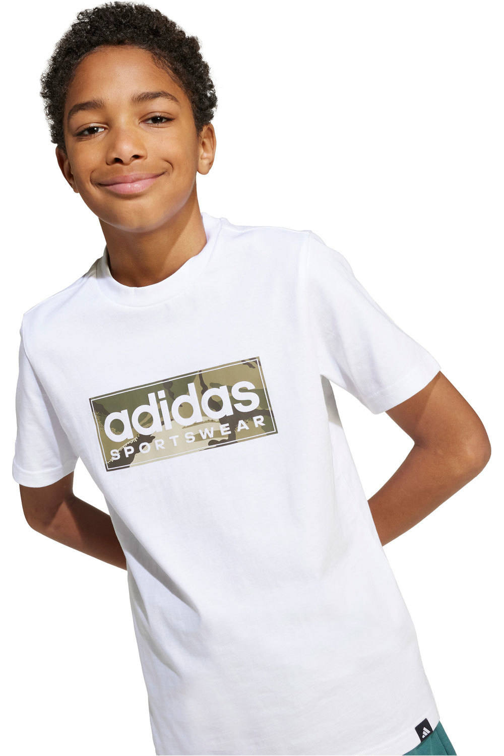 adidas camiseta manga corta niño B CAMO LIN vista detalle