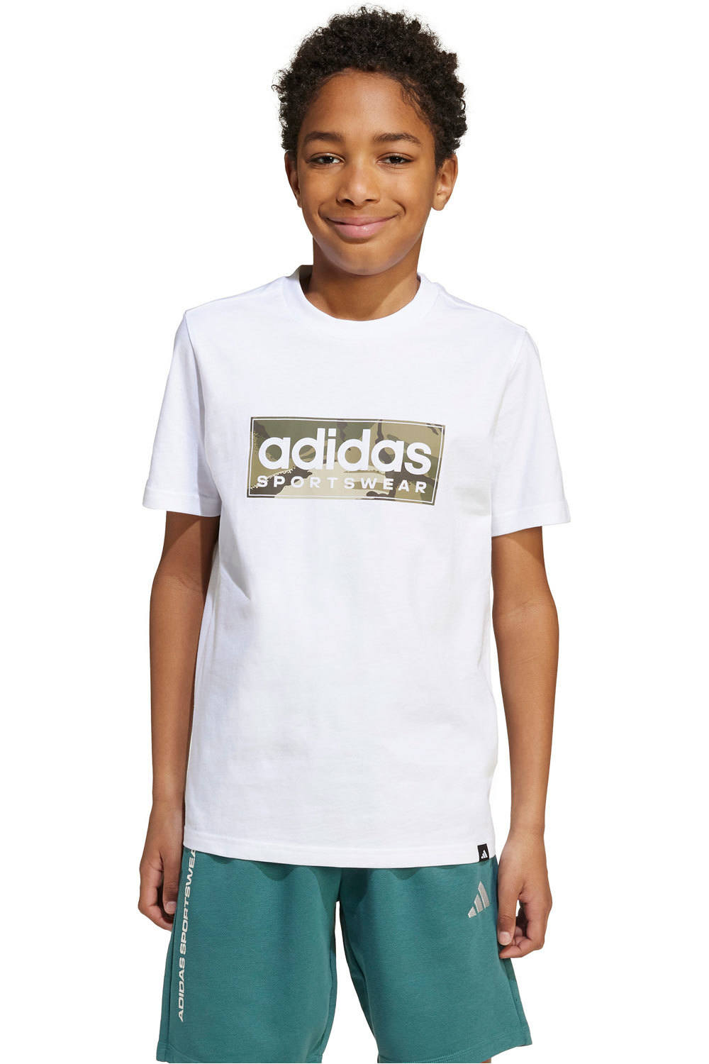 adidas camiseta manga corta niño B CAMO LIN vista frontal