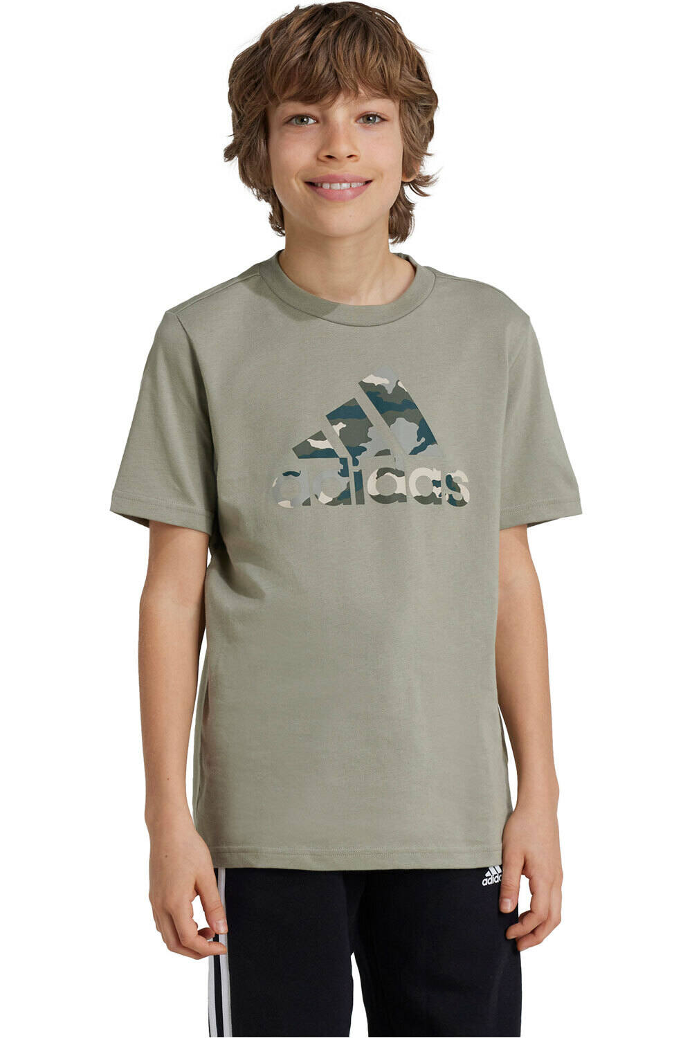 adidas camiseta manga corta niño CAMO BOYS vista frontal